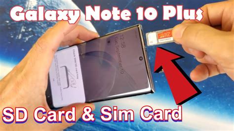 note 10 sim card slot|Galaxy Note 10: How to install a SIM card .